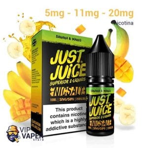 Just Juice Iconic Fruit Nic Salt Banana & Mango 10ml