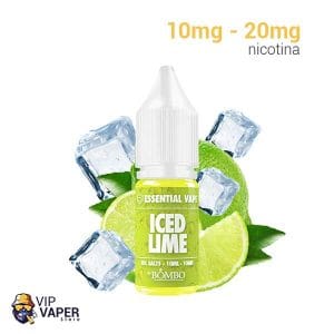 Iced Lime 10ml - Essential Vape Nic Salts by Bombo