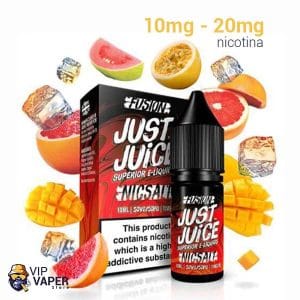 Just Juice Nic Salt Fusion Blood Orange Mango On Ice 10ml