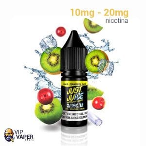Just Juice Nic Salt Kiwi & Cranberry On Ice 10ml